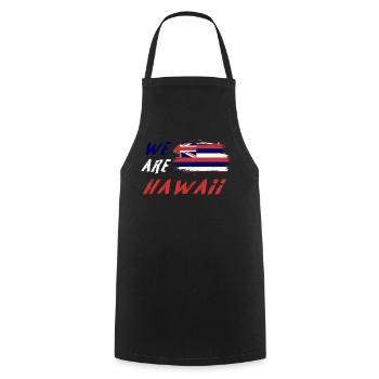 We are Hawaii - Cooking Apron - black - Front - AI Model Male 185 dark (185cm)