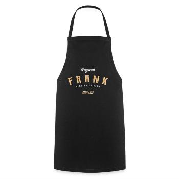 Frank Limited Edition - Kochschürze - Schwarz - Vorne - AI Model Male 185 dark (185cm)