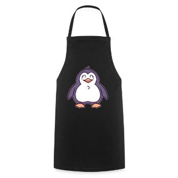 Cool Seabird Sweet Animal Penguin Oiseau Pôle Sud - Tablier de cuisine - noir - Devant - AI Model Male 185 dark (185cm)