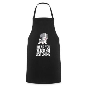I Hear You I'm Just Not Listening Love Havanese - Cooking Apron - black - Front - AI Model Male 185 dark (185cm)