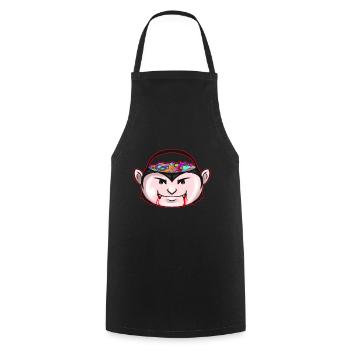 Sweets Bucket Scary Vampire Collecting On - Kochschürze - Schwarz - Vorne - AI Model Male 185 dark (185cm)