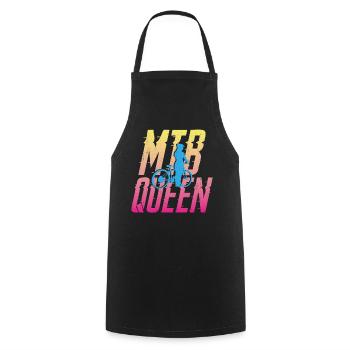 Enduro MTB Mountain Bike Riding - Cooking Apron - black - Front - AI Model Male 185 dark (185cm)