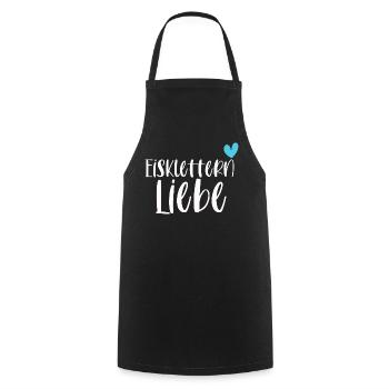 Klettern Eisklettern Liebe Eispickel Geschenk - Kochschürze - Schwarz - Vorne - AI Model Male 185 dark (185cm)