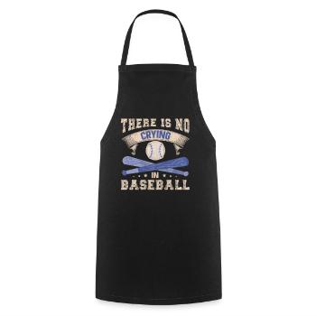 There Is No Crying In Baseball - Cooking Apron - black - Front - AI Model Male 185 dark (185cm)
