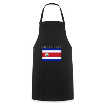 Costa Rica Flagge Lateinamerika San José - Kochschürze - Schwarz - Vorne - AI Model Male 185 dark (185cm)