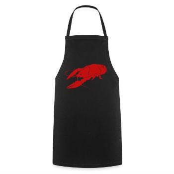 Écrevisses écrevisses pour les chefs - Tablier de cuisine - noir - Devant - AI Model Male 185 dark (185cm)