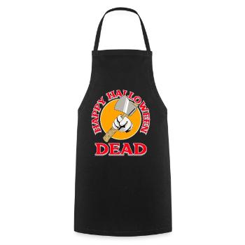 Halloween Axe with Dead Design - Cooking Apron - black - Front - AI Model Male 185 dark (185cm)