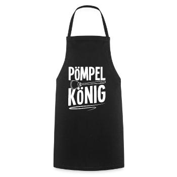 Klempner Pömpel König - Kochschürze - Schwarz - Vorne - AI Model Male 185 dark (185cm)