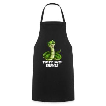 Enfant Serpent Tenue Serpent Serpent Natter Python - Tablier de cuisine - noir - Devant - AI Model Male 185 dark (185cm)