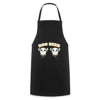 Boo Bees Dressed Up As Ghost Costume Halloween - Cooking Apron - black - Front - AI Model Male 185 dark (185cm)