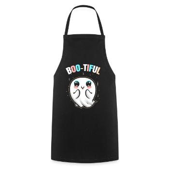 Mignon Kawaii Beautiful Ghost Is Boo-tiful On - Tablier de cuisine - noir - Devant - AI Model Male 185 dark (185cm)