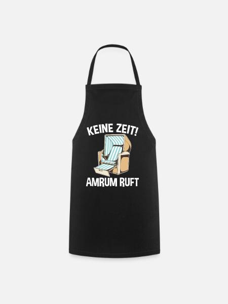 Nordsee Amrum - Kochschürze - Schwarz