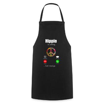 Hippy - Cooking Apron - black - Front - AI Model Male 185 dark (185cm)