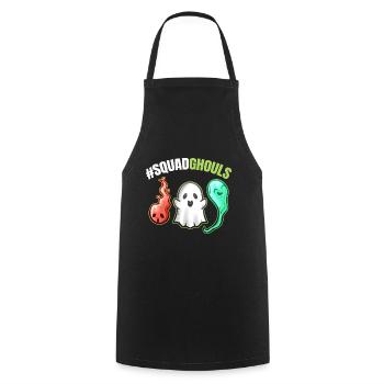 SquadGhouls Escouade De Goules Fantômes Esprits - Tablier de cuisine - noir - Devant - AI Model Male 185 dark (185cm)