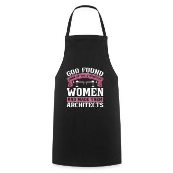 Architect God Found Some Architects Architecture - Cooking Apron - black - Front - AI Model Male 185 dark (185cm)