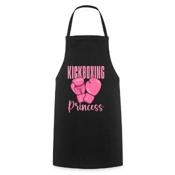Kickboxing Princess Kickboxer Boxing Fighter Fight - Cooking Apron - black - Front - AI Model Male 185 dark (185cm)