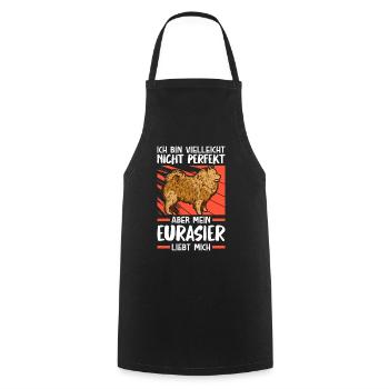 Mein Eurasier liebt mich Eurasian Dog - Kochschürze - Schwarz - Vorne - AI Model Male 185 dark (185cm)