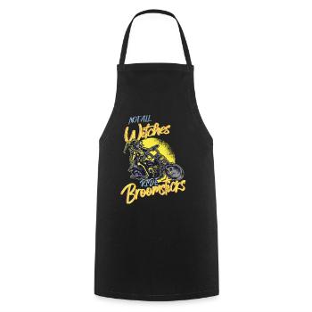 Not All Witches Ride Broomsticks Halloween Witch - Cooking Apron - black - Front - AI Model Male 185 dark (185cm)