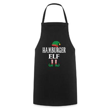Hamburger Elf - Kochschürze - Schwarz - Vorne - AI Model Male 185 dark (185cm)