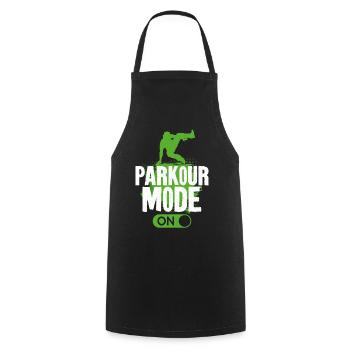 Parkour Free Running Traceur - Cooking Apron - black - Front - AI Model Male 185 dark (185cm)