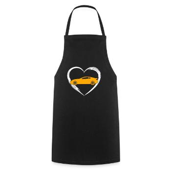 Auto love - Cooking Apron - black - Front - AI Model Male 185 dark (185cm)