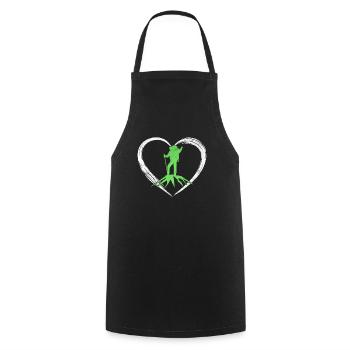 amour de l’alpinisme - Tablier de cuisine - noir - Devant - AI Model Male 185 dark (185cm)