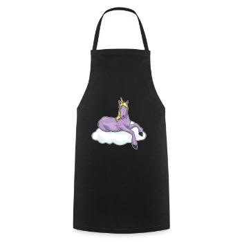 Unicorn Cloud - Cooking Apron - black - Front - AI Model Male 185 dark (185cm)