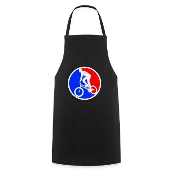 bmx logo - Cooking Apron - black - Front - AI Model Male 185 dark (185cm)