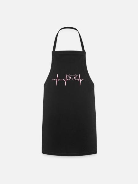 Axolotl Lover Kawaii Axolotl Heartbeat Axolotl - Kochschürze - Schwarz