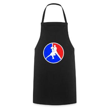 Tanzen Logo - Kochschürze - Schwarz - Vorne - AI Model Male 185 dark (185cm)