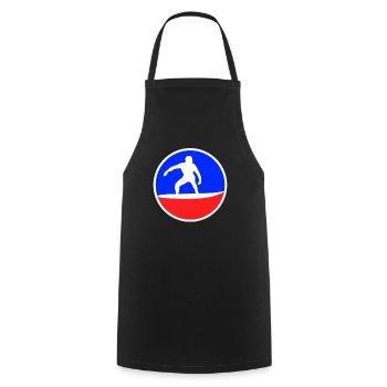 Surfing Logo - Cooking Apron - black - Front - AI Model Male 185 dark (185cm)