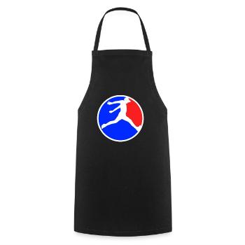 Parkour Logo - Cooking Apron - black - Front - AI Model Male 185 dark (185cm)