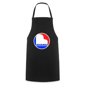 Piano Logo - Tablier de cuisine - noir - Devant - AI Model Male 185 dark (185cm)