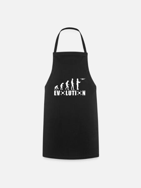 EVOLUTION DROHNE Geschenk Bodenpilot Fliegen - Kochschürze - Schwarz