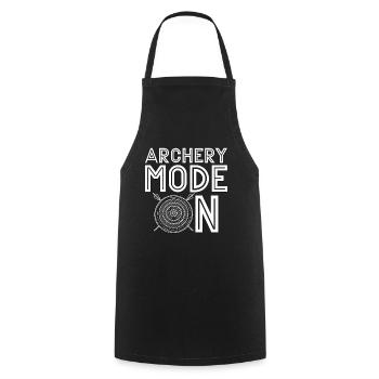 Archery Mode On Crossbow Shooting Bowhunter Archer - Cooking Apron - black - Front - AI Model Male 185 dark (185cm)