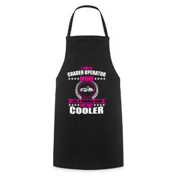 Funny Grader Driver Mom - Cooking Apron - black - Front - AI Model Male 185 dark (185cm)