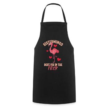Meilleur Sis In The Flock Sistermingo - Tablier de cuisine - noir - Devant - AI Model Male 185 dark (185cm)