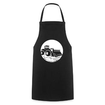 Wheel Loader T-Shirt - Cooking Apron - black - Front - AI Model Male 185 dark (185cm)