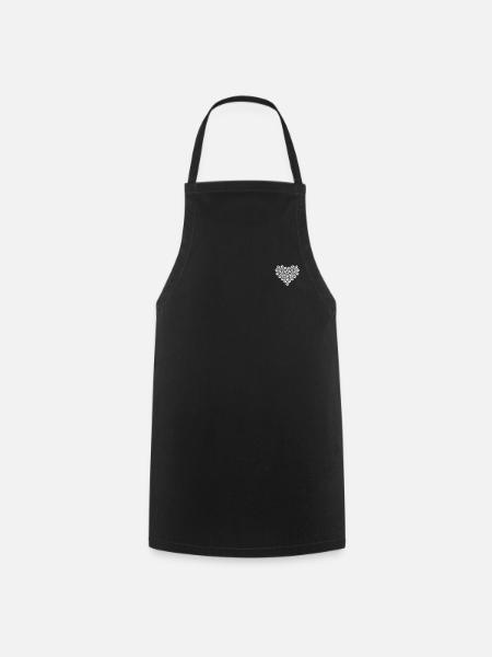Dog Paw Heart - Bébé Dog Paw Heart - Dog Lover - Tablier de cuisine - noir