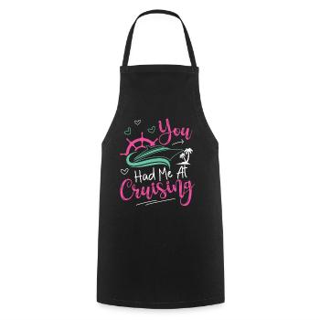 Croisière Vacances Fille que Vous aviez - Tablier de cuisine - noir - Devant - AI Model Male 185 dark (185cm)
