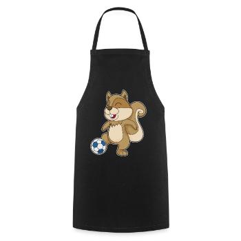 Écureuil Joueur de football Football - Tablier de cuisine - noir - Devant - AI Model Male 185 dark (185cm)