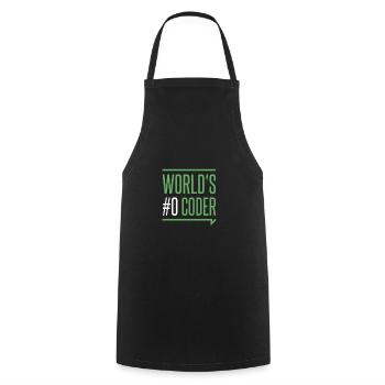 Programmer - creators coders world's #0 coder - Cooking Apron - black - Front - AI Model Male 185 dark (185cm)