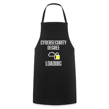 Cybersecurity - IT-Sicherheit Informatiker - Kochschürze - Schwarz - Vorne - AI Model Male 185 dark (185cm)