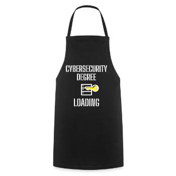 Cybersecurity - IT-Sicherheit Informatiker - Kochschürze - Schwarz - Vorne - AI Model Male 185 dark (185cm)