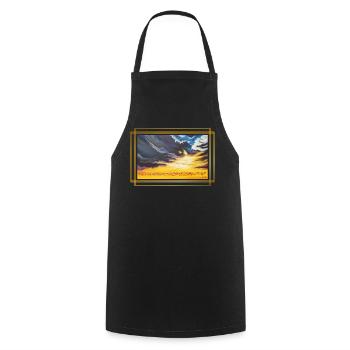 CreationLight of Contrasts - Sonja Ariel - Cooking Apron - black - Front - AI Model Male 185 dark (185cm)