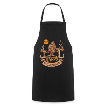 Happy Hello Viennese Mummy Costume Funny Viennese - Cooking Apron - black - Front - AI Model Male 185 dark (185cm)