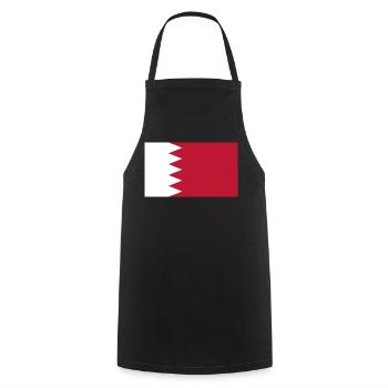 Drapeau du Qatar - Tablier de cuisine - noir - Devant - AI Model Male 185 dark (185cm)