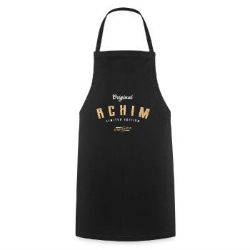 Achim Limited Edition - Kochschürze - Schwarz - Vorne - AI Model Male 185 dark (185cm)