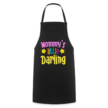 Mommy's Little Darling Cute Kiddie Stars Kinder - Kochschürze - Schwarz - Vorne - AI Model Male 185 dark (185cm)