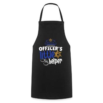 Patrouilleur de police pour enfants de la petite aide de l’agent - Tablier de cuisine - noir - Devant - AI Model Male 185 dark (185cm)